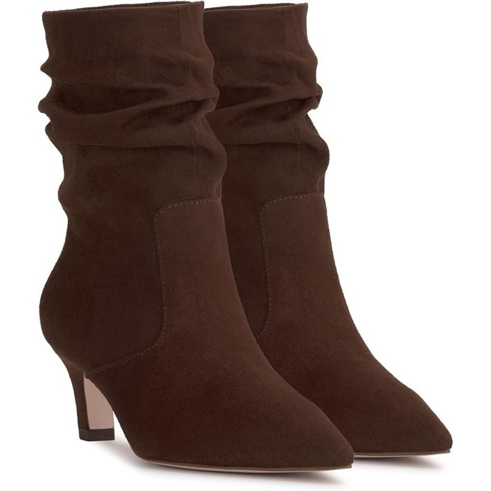 NWOB Jessica Simpson womens Vyluna Kitten‎ Heel Slouch Booties Brown Size 6